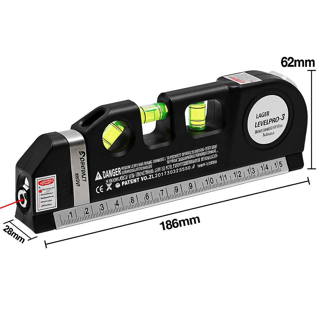 Distance Meter 4-in-1 Level Tape