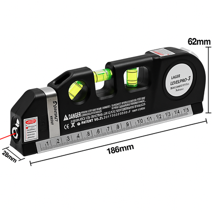 Distance Meter 4-in-1 Level Tape